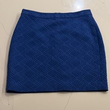 Banana Republic Petite Textured Blue Pencil Skirt Size 4P
