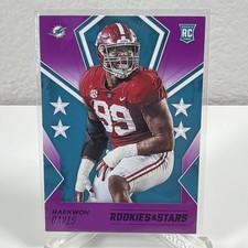 2020 Panini Rookies & Stars Rookie Purple Raekwon Davis #188 RC EXNM Rookie Card. rookie card picture