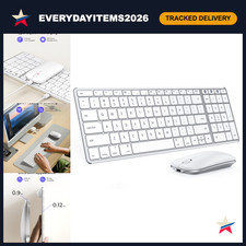 Bluetooth Keyboard and Mouse Combo for Mac, MacBook, iPad - Wireless, Ergonomic