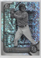 2022 Bowman Chrome Prospects Black & White Mini-Diamond Refractor Dru Baker 0b7v