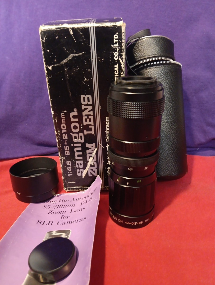 FOR PENTAX Samigon Zoom Lens 85-210mm 1:4.8 NEAR MINT WITH FOR PENTAX Samigon Zoom Lens 85-210mm 1:4.8 NEAR MINT WITH