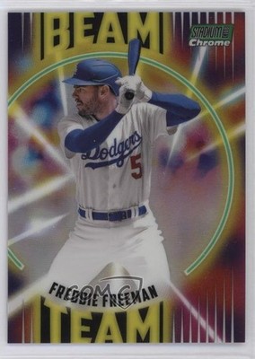 2022 Stadium Club Chrome Beam Team Green Refractor 35/99 Freddie Freeman 19n6