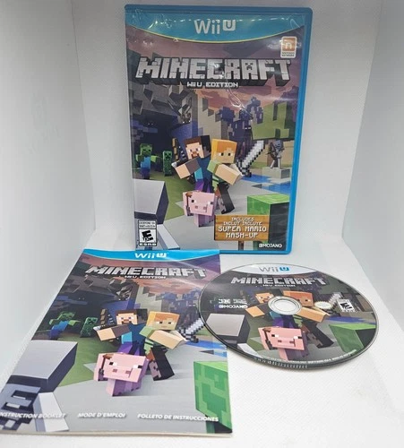 New ListingMojang Minecraft Wii U Edition Super Mario Mash-Up Multiplayer Manual Included