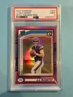 2024 Panini Donruss JJ McCarthy RC #303 Optic Preview Pink PSA 9