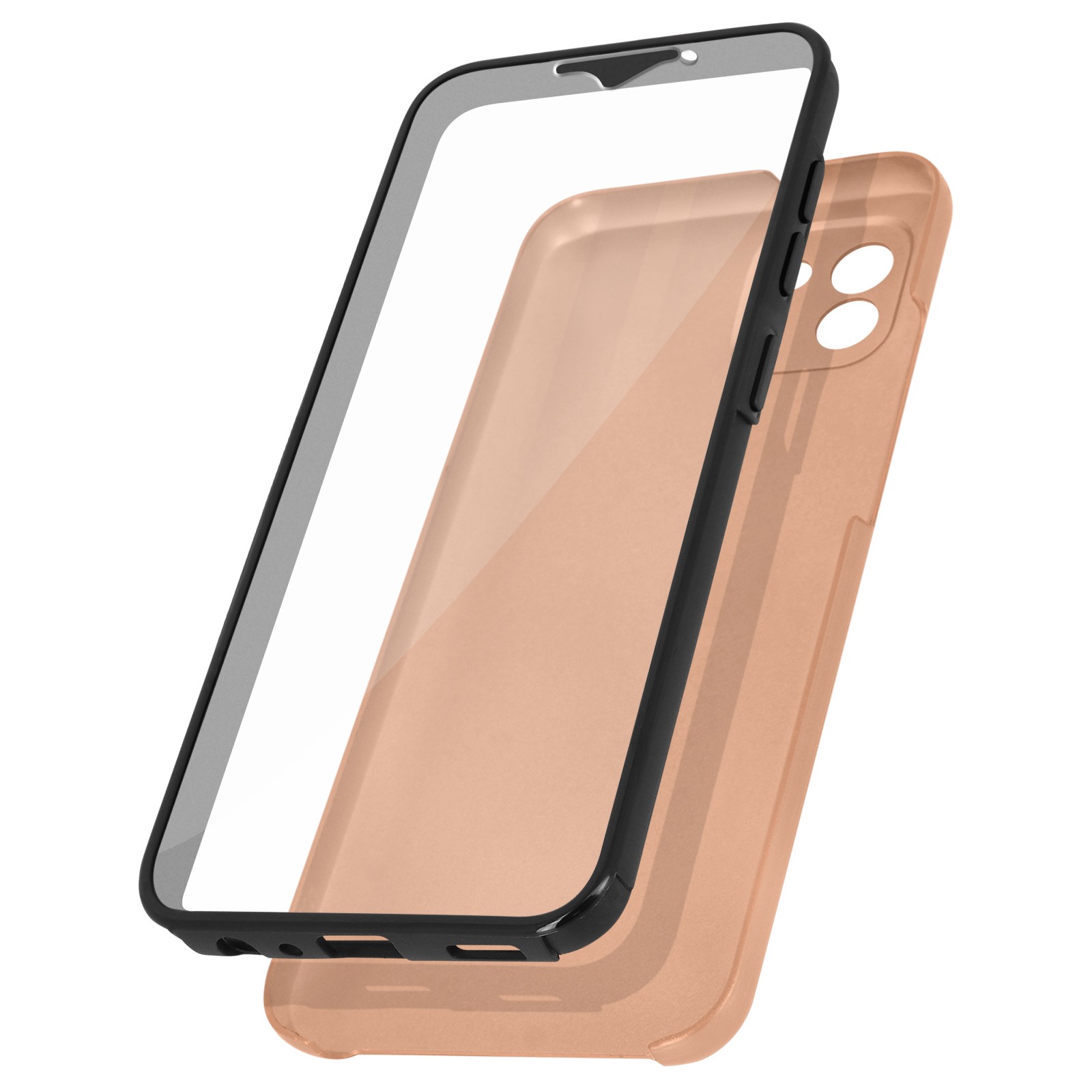 Coque Galaxy A03 rose gold intégrale pour protection au quotidien