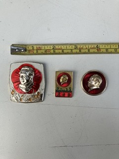 Vintage Chairman Mao Badges