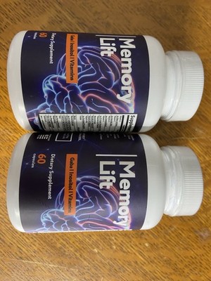 1 Bottle Authentic Memory Lift Mind and Cognitive Dietary Supplement 60 Pills