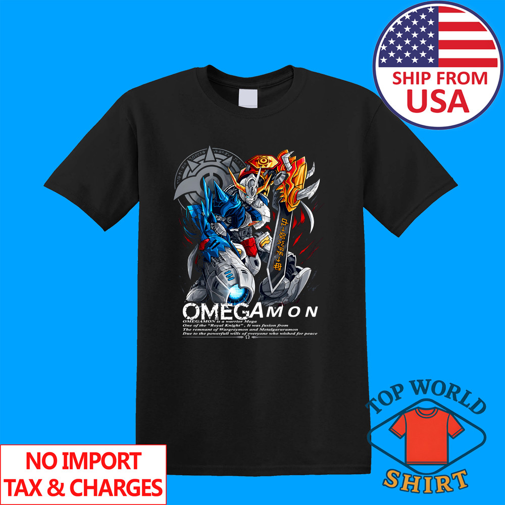Digimon Adventure Omegamon Hombre Negro Talla S a 5XL