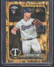 2024 Topps Gilded Collection #76 Justin Foscue Gold Ray Wave #/25