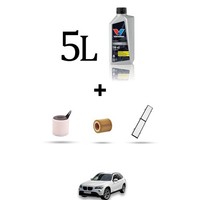 Hoffcar Set Service 3 Filter Und 5L ÖL FüR BMW X1 (E84) 18I 110Kw Von 2010