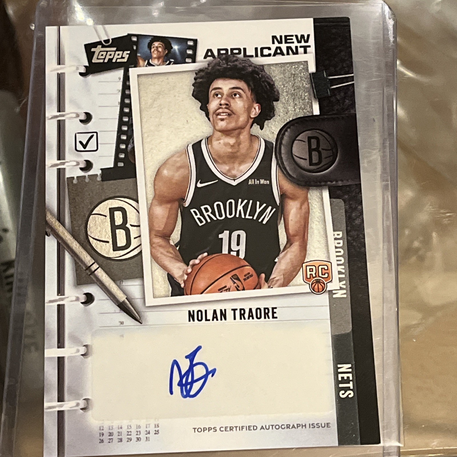 2025-26 Topps #NA-NT Nolan Traore New Applicants Autographs Auto RC