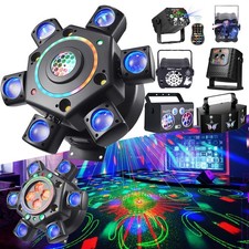 LED Stage Light 6 Arms Laser Projector RGB Disco DJ KTV Show Party Lighting