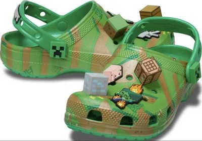 Crocs x Minecraft Classic Clog Big Kids Size C8