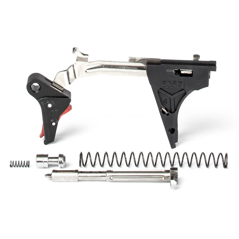 ZEV PRO Flat Face Trigger Ultimate Kit for Glock 4th Gen, 9mm, Blk/Red - Image 2 of 4