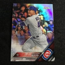 2016 Topps Chrome Refractor #87 Anthony Rizzo Chicago Cubs