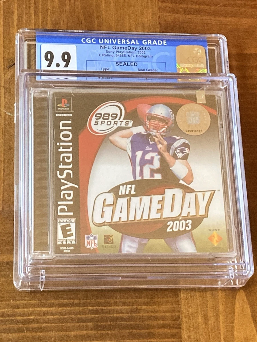 Tom Brady PS1 2003 NFL Gameday CGC 9.9 Not Sports Illustrated or