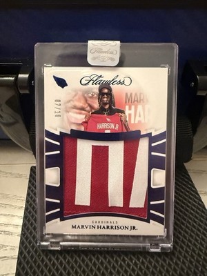 2025 Flawless Marvin Harrison Jr. Draft Night Jerseys Patch Auto #7/10