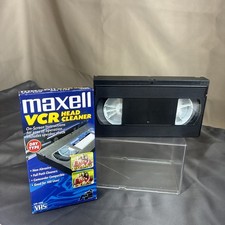 Maxell VCR Head Cleaner VHS Tape Model VP-100 Dry Tape Excellent Condition
