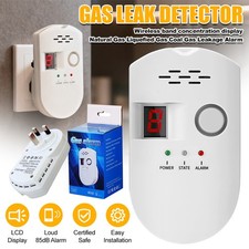 Gas Leak Detector V2 Update Accurate Natural Gas Alarm &Digital Display White UK