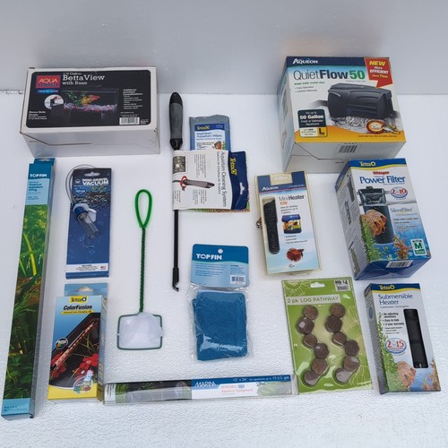 Fish Aquarium Accessories LOT (13) PC.Tetra/Aqueon Filters Beta View