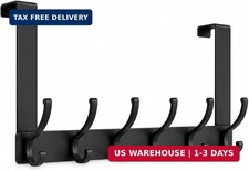 Over The Door Hooks Hanger with Extended Arms, Fit 1 3/8" Door, F7U, Towel Rack