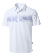 Men's Golf Shirts Dry Fit Moisture Wicking Performance Short Sleeve Collared ...