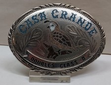 CASH GRANDE - Doubles Class B - TRAPSHOOT EVENT - BELT BUCKLE - listing # 9542