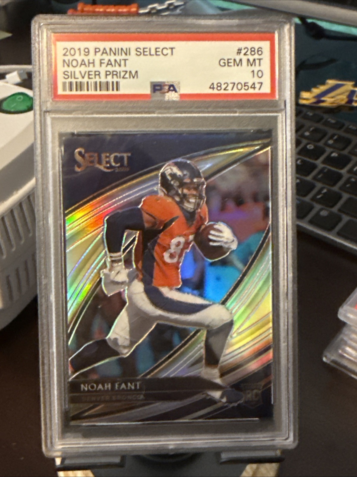 Noah Fant Panini Select #286 Silver