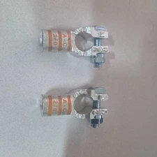 Battery Cable Ends Copper Top Post Terminal Connectors 2/0 - Set of 2