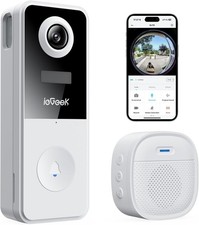 ieGeek Video Doorbell Camera WirelessNo Subscription Fee, 2K 3MP HD Doorbell