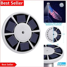 Eco-Friendly Solar Flagpole Light with Remote Control - Modern Outdoor Lighting