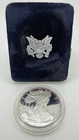 2005 USA American Eagle 1 oz Fine Silver One Dollar Coin w/ Blue Box & case