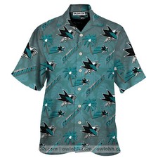 San Jose Sharks Hockey Team Hawaiian Shirt For Mens, Summer Aloha Shirt