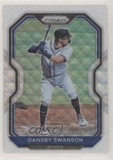 2021 Panini Prizm Tier II White Wave Prizm Dansby Swanson #168 rg5