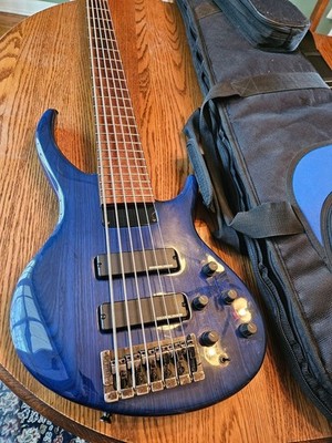 Tobias Killer-B Bass 6 string 1990's - Translucent Blue