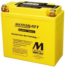 Für MOTOBATT MB5.5U MOTOR BATTERY. 12V 7.0AH...