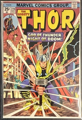 Marvel The Mighty Thor #229 (1974) | ''God of Thunder, Night of Doom!''