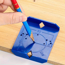 Hinge Jig Drill Guide Cabinet Hole Cutter Kitchen Door Wood Locator Tool