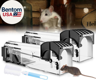 Humane Mouse Traps, 12.6 Inches Enlarged No Kill Live Rat Rodent Traps for Chipm