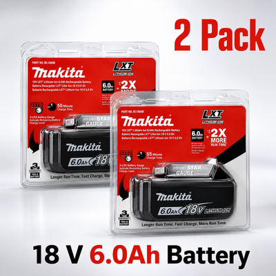 #ad 2 x Makita BL1860B 2 18V LXT Lithium Ion 6.0 Ah Battery New USA SHIP $84.99
