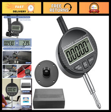 High Precision Digital Dial Indicator Gauge 0-12.7mm Metric/Inch Conversion, 0.0
