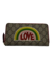 GUCCI Hardware scratches present GG Supreme LOVE Long wallet BEG All over patter