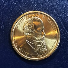 2011 D BU Rutherford B Hayes Presidential Dollar from Mint Uncirculated Roll