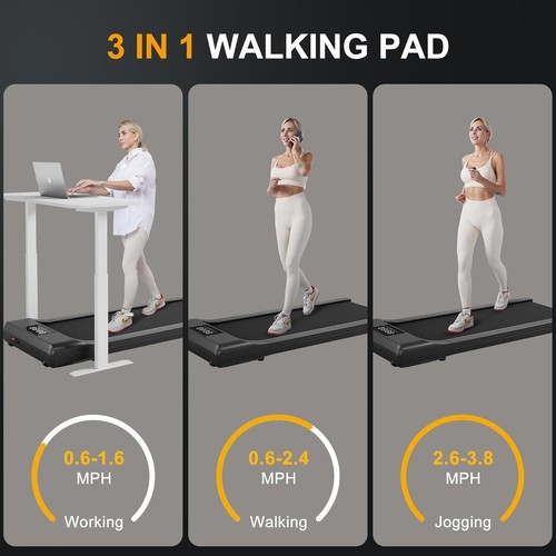 Walking Pad 3 in 1 Portable Treadmill with Remote Control LED Display, 2.5 HP - Picture 9 of 9