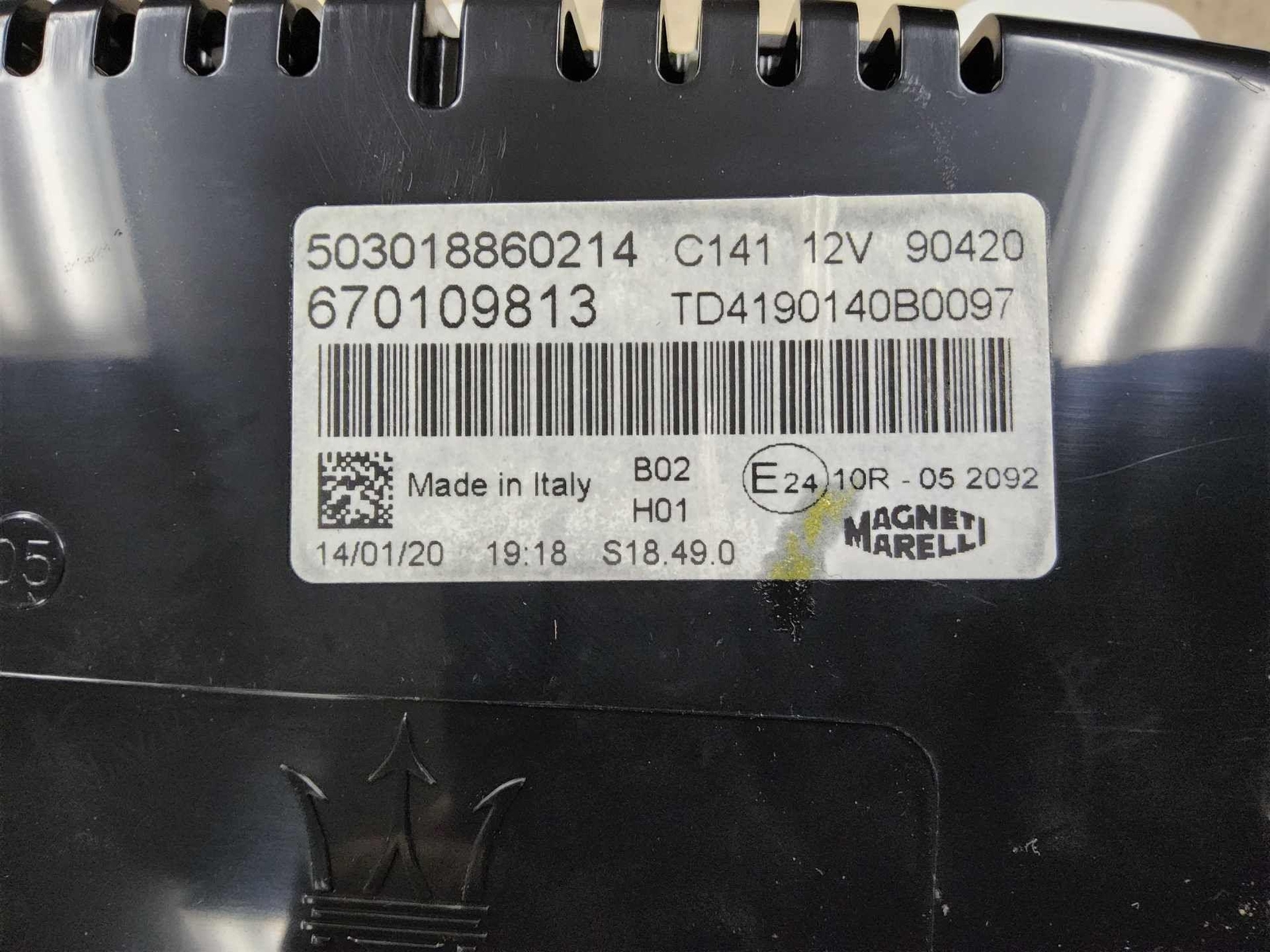 670109813 Speedometer MASERATI LEVANTE 20