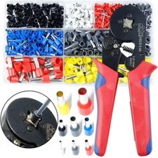 670PCS Cable Cord Bootlace Ferrule Terminal Set with Pin End Wire Crimper