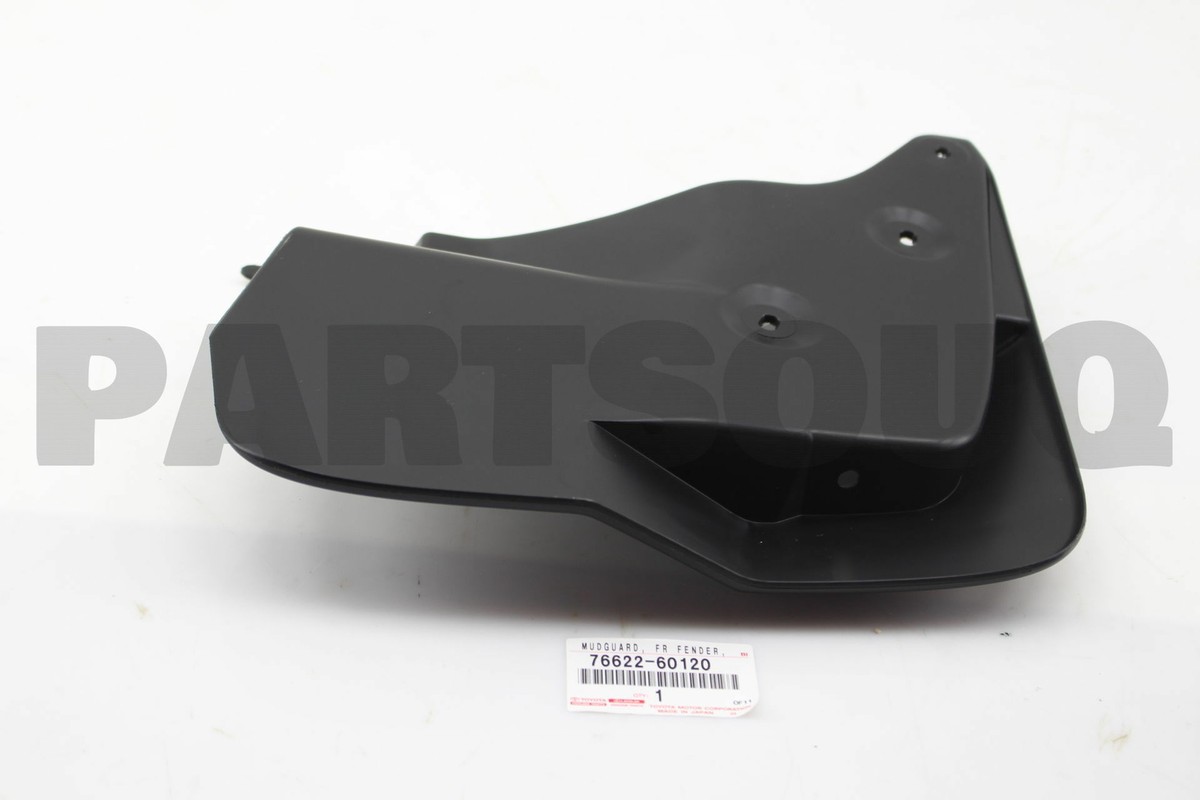7662260120 Genuine Toyota MUDGUARD, FRONT FENDER, LH 76622-60120
