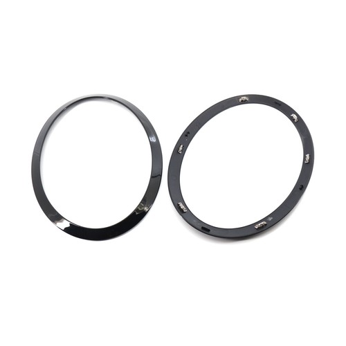 L + R Scheinwerfer Abdeckung Zierring Schwarz für MINI Cooper S F55 F56 F57 - Bild 5 von 9