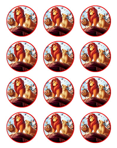 Lion King Cake & Cupcake Toppers – Edible Wafer Jungle Party Decorations - Picture 11 of 12