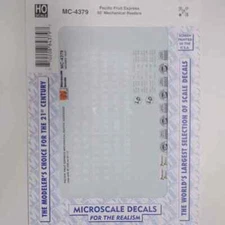 Microscale HO Scale Decals: Pacific Fruit Express 50' Mechanical Reefers
